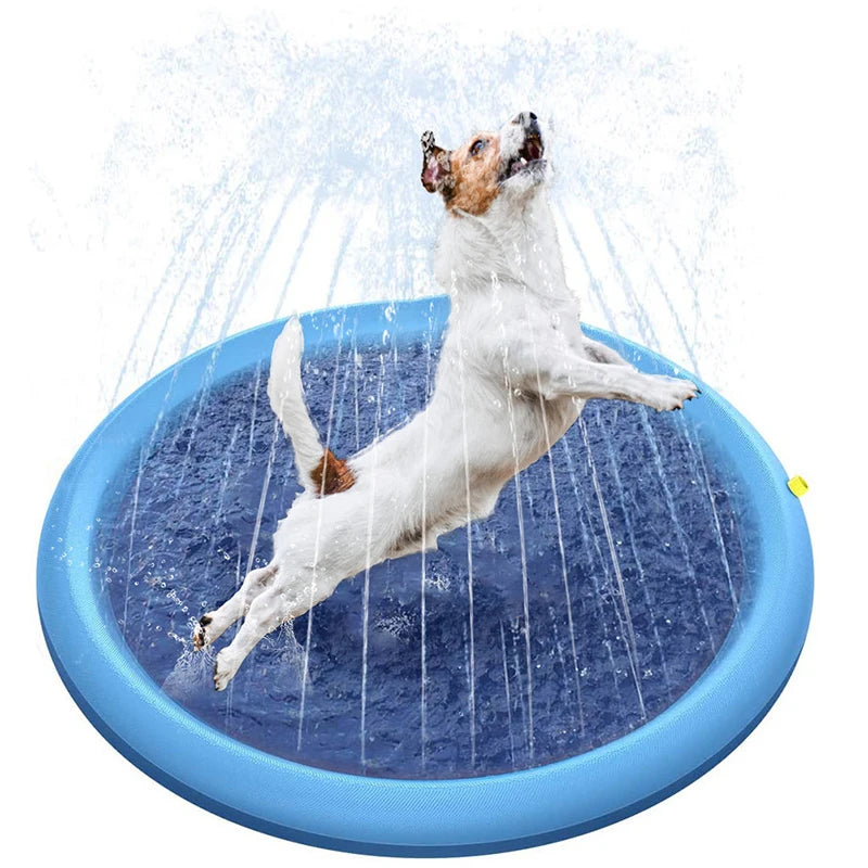 💦 „CoolSplash“ – Sprinkler-Spielzeugmatte für Hunde Die perfekte Sommererfrischung für deinen Vierbeiner