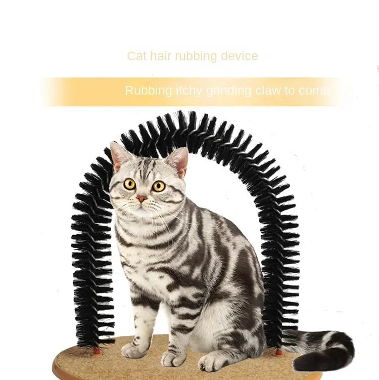Katzen-Spielzeugtunnel mit Massage- & Fellpflegefunktion