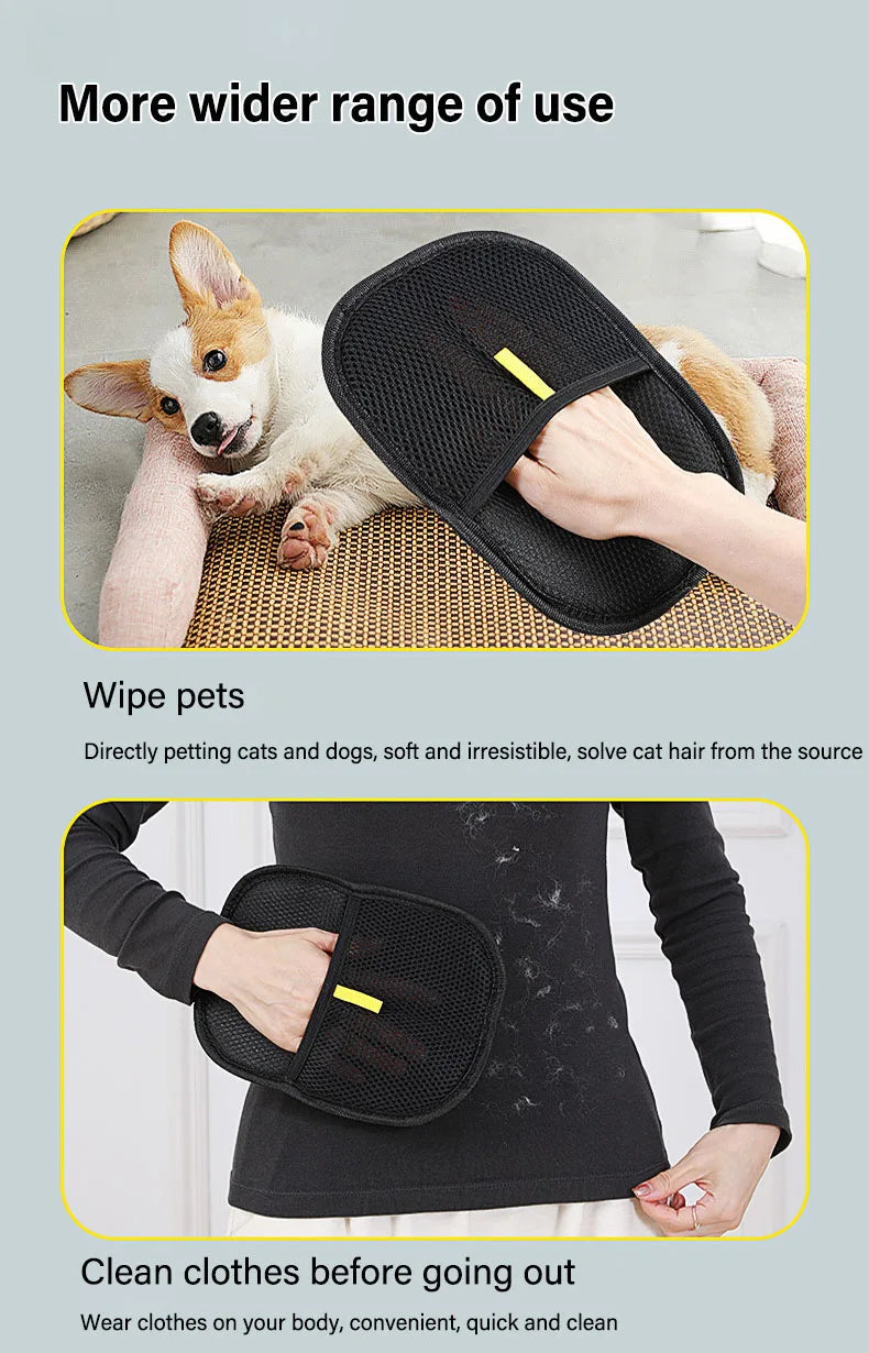 🐾 Pet Grooming Handschuhe – Fellpflege & Haarentfernung leicht gemacht