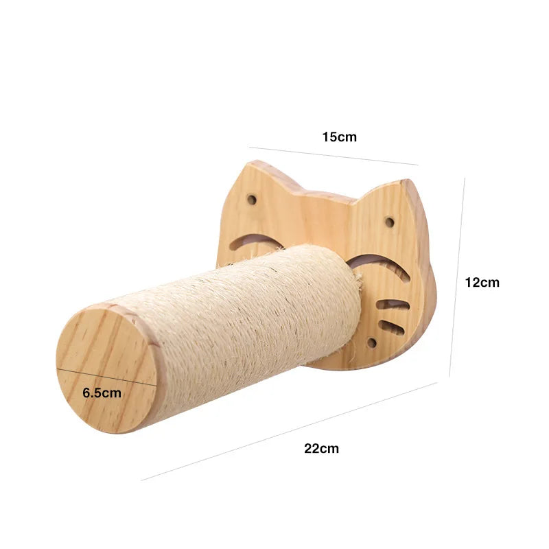 „SkyNest“ – Selbstzusammenstellbare Wandhängende Katzen-Hängematte aus Massivholz mit Kletter- und Kratzfunktion - Das etwas andere Spielzeug!