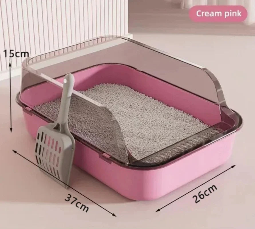Katzenklo „PureBox“ – Halb- & Vollgeschlossene Katzenklos mit Spritzschutz, Sandrückführung & Frischluftdesign