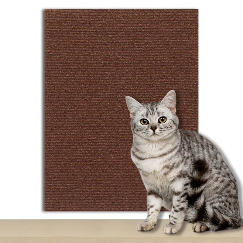 🛋️ Selbstklebende Kratzmatte für Katzen – Sofa- & Möbelschutz / Spielzeug, zuschneidbar & vielseitig