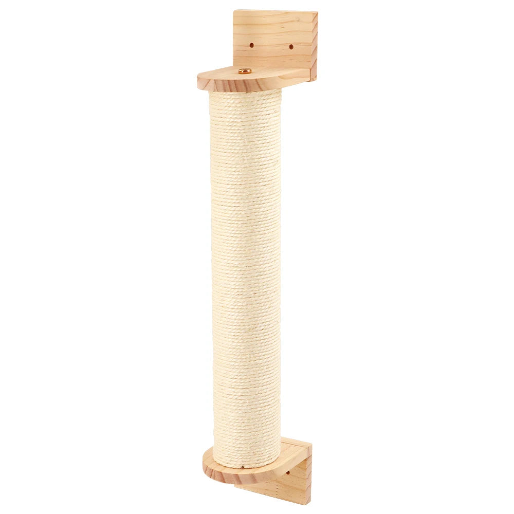 „SkyNest“ – Selbstzusammenstellbare Wandhängende Katzen-Hängematte aus Massivholz mit Kletter- und Kratzfunktion - Das etwas andere Spielzeug!