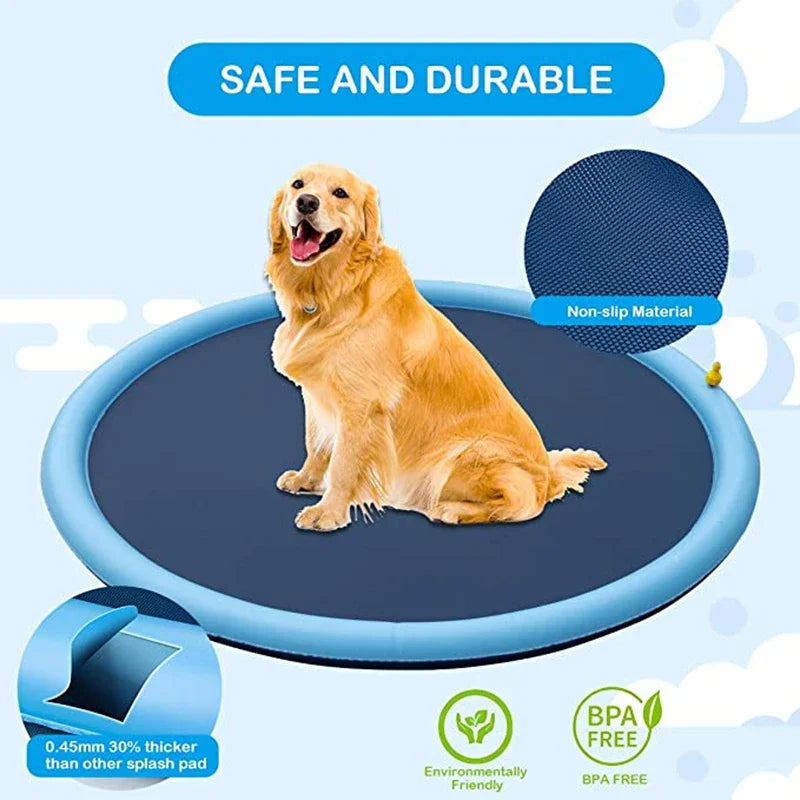 💦 „CoolSplash“ – Sprinkler-Spielzeugmatte für Hunde Die perfekte Sommererfrischung für deinen Vierbeiner