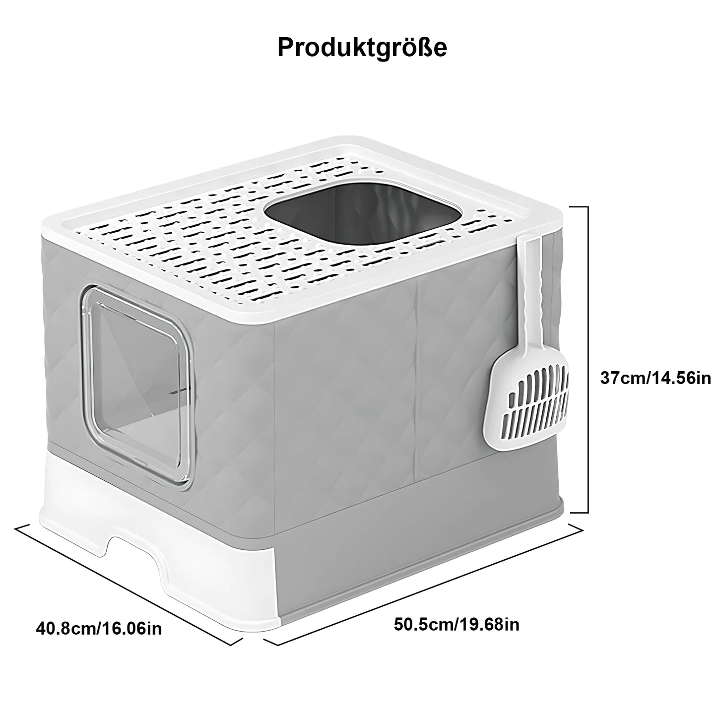 Katzenklo „CleanCube Flex“ – Mit Schublade, Streuschaufel & doppeltem Ausgang für mehr Freiheit