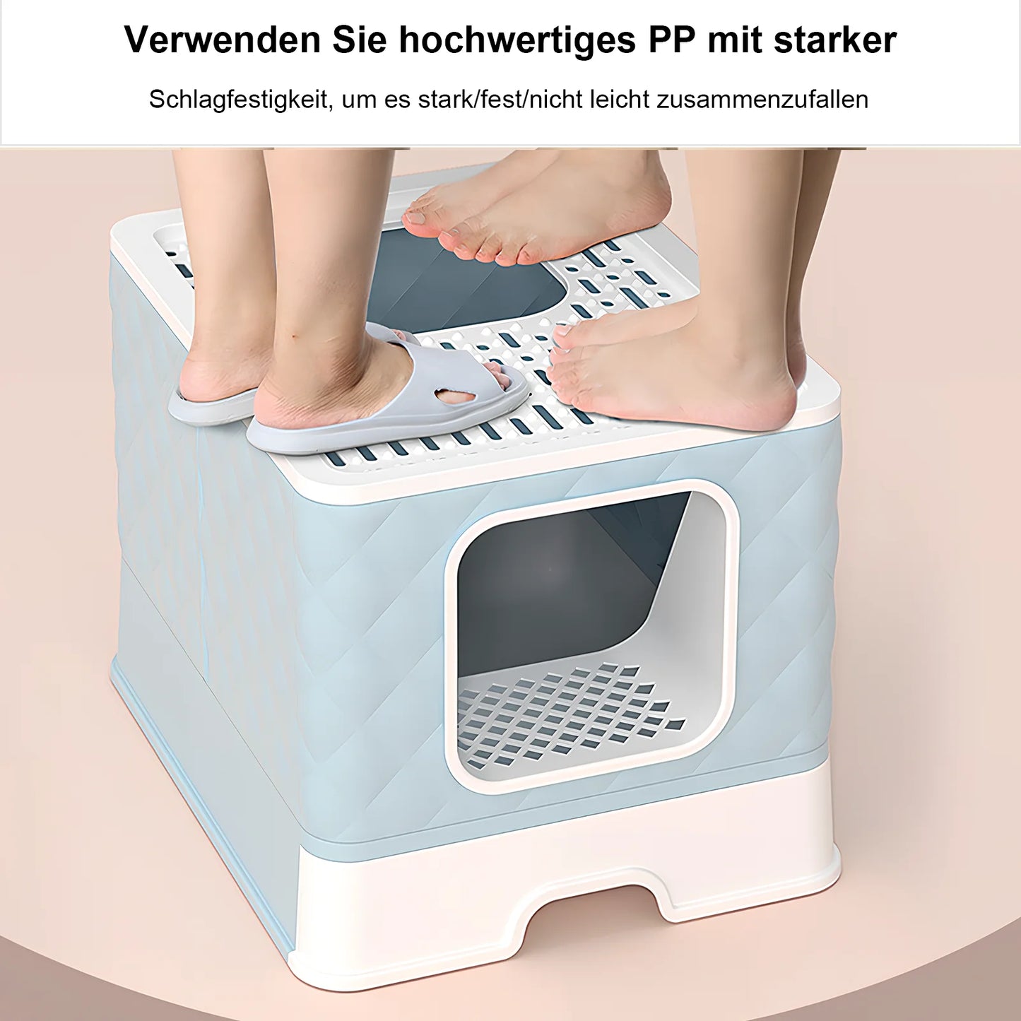 Katzenklo „CleanCube Flex“ – Mit Schublade, Streuschaufel & doppeltem Ausgang für mehr Freiheit