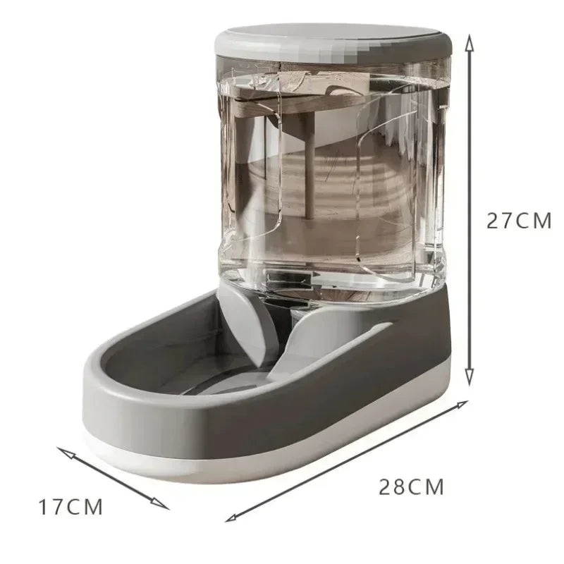 💧 Automatischer Futter-/Wasserspender für Katzen & kleine Hunde – Ohne Strom, mit Fließfunktion