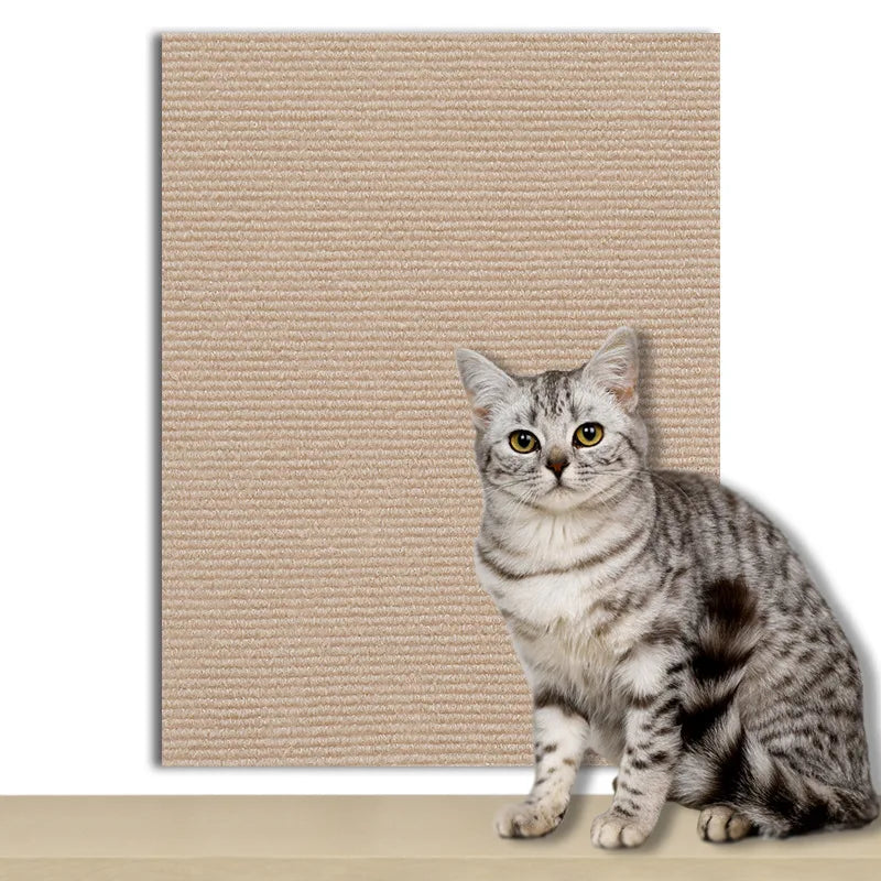 🛋️ Selbstklebende Kratzmatte für Katzen – Sofa- & Möbelschutz / Spielzeug, zuschneidbar & vielseitig