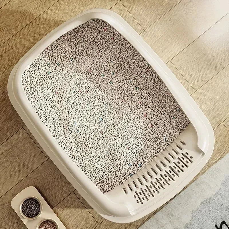 Katzenklo „AirClean Compact“ – Halboffenes Katzenklo mit hohen Seiten & Streuschutz