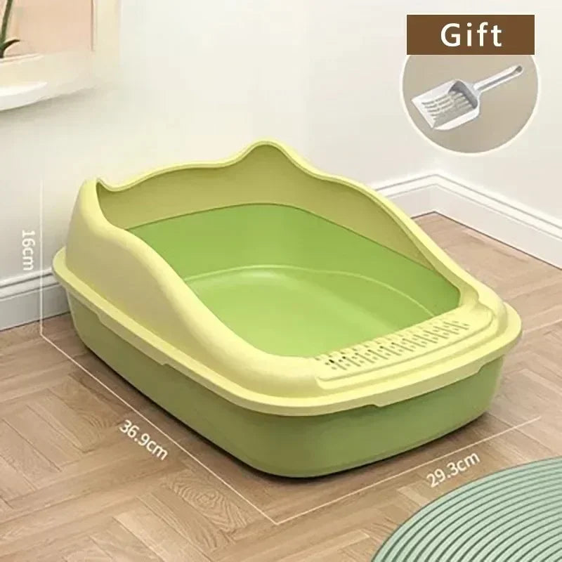 Katzenklo „AirClean Compact“ – Halboffenes Katzenklo mit hohen Seiten & Streuschutz