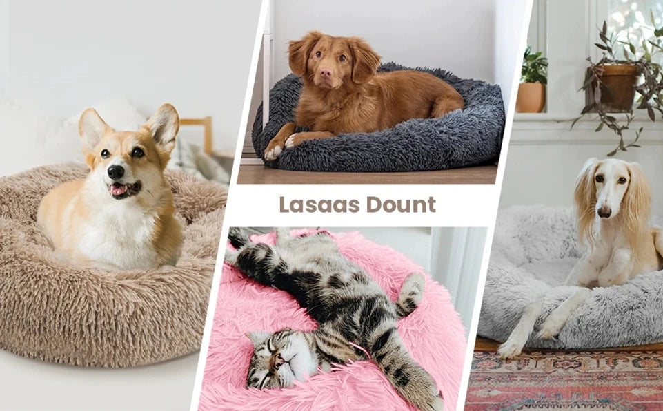 🐾 CozyNest™ Plüsch-Hundebett aus Cord – Waschbar, rutschfest ; super flauschig