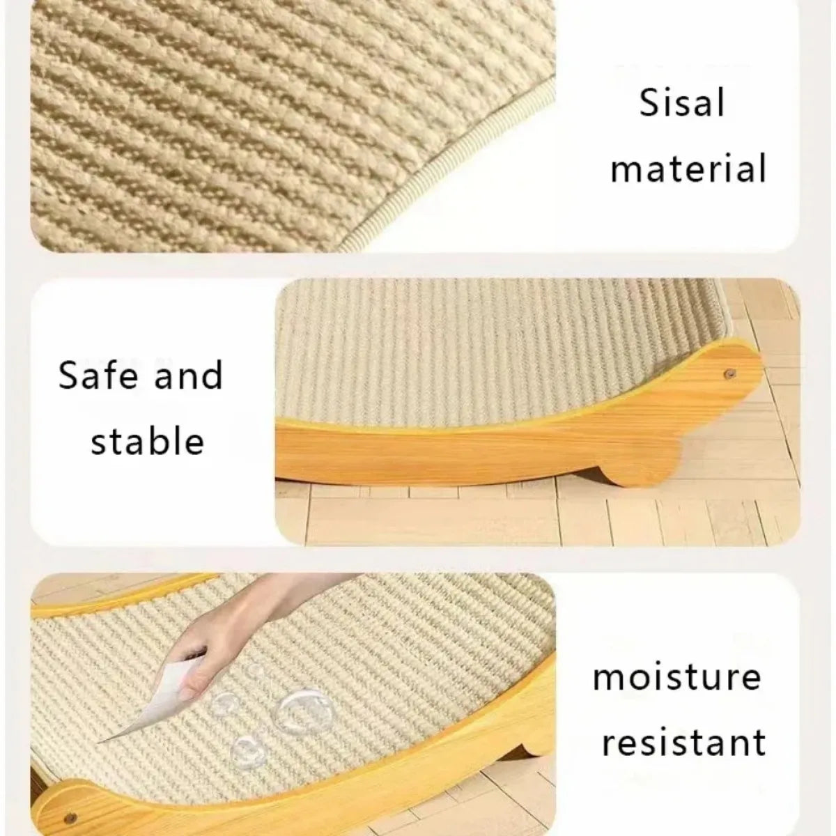„WoodyNap“ – Multifunktionales Katzenbett mit Kratzfläche aus Holz & Sisal Schlafen, kratzen, entspannen – alles in einem stilvollen Naturdesign.