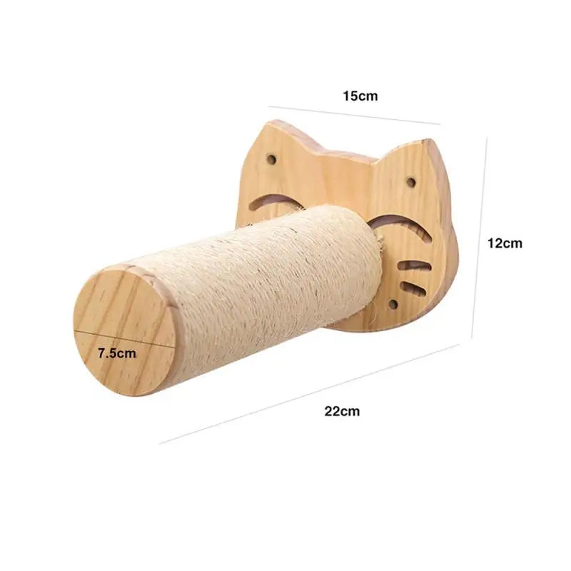 „SkyNest“ – Selbstzusammenstellbare Wandhängende Katzen-Hängematte aus Massivholz mit Kletter- und Kratzfunktion - Das etwas andere Spielzeug!