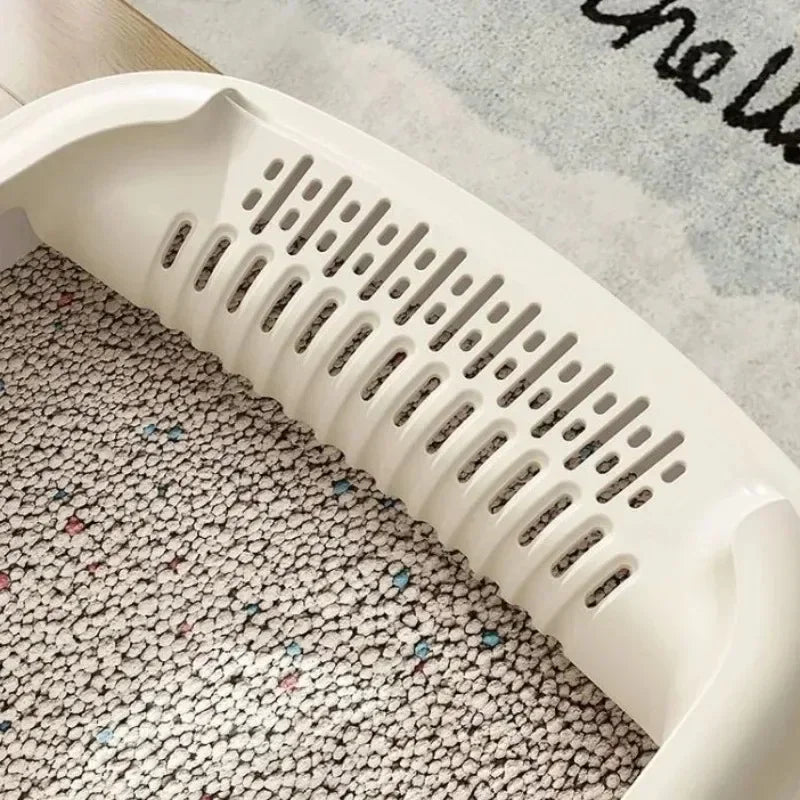 Katzenklo „AirClean Compact“ – Halboffenes Katzenklo mit hohen Seiten & Streuschutz