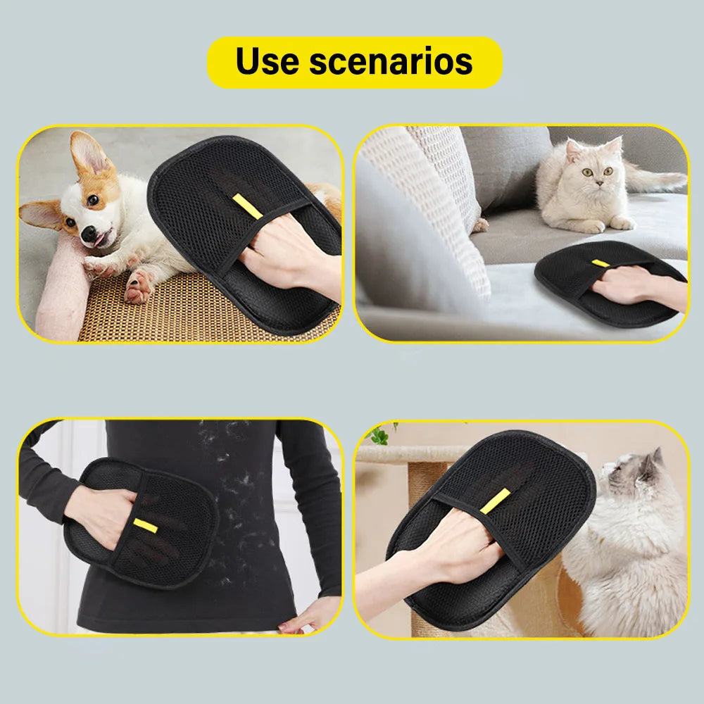 🐾 Pet Grooming Handschuhe – Fellpflege & Haarentfernung leicht gemacht