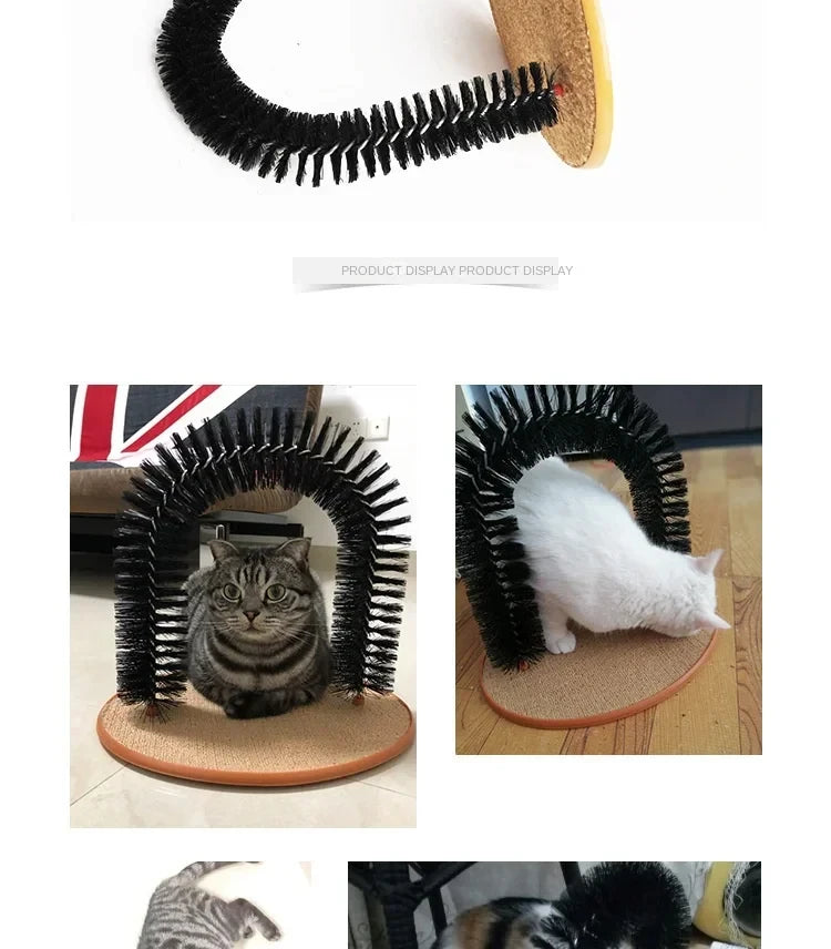 Katzen-Spielzeugtunnel mit Massage- & Fellpflegefunktion