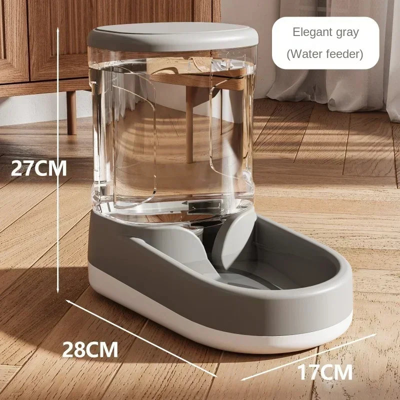💧 Automatischer Futter-/Wasserspender für Katzen & kleine Hunde – Ohne Strom, mit Fließfunktion