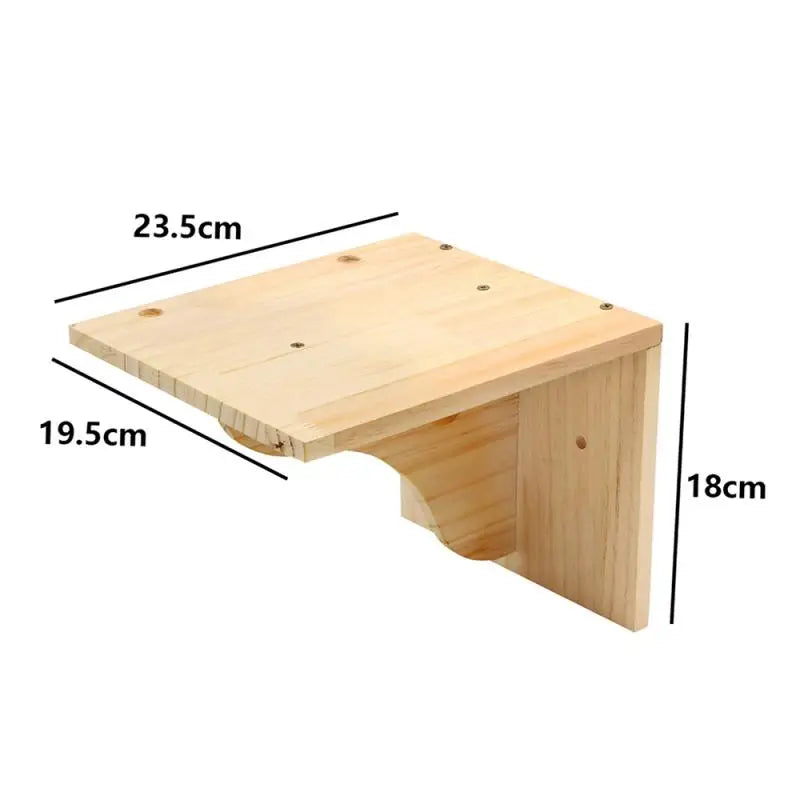 „SkyNest“ – Selbstzusammenstellbare Wandhängende Katzen-Hängematte aus Massivholz mit Kletter- und Kratzfunktion - Das etwas andere Spielzeug!