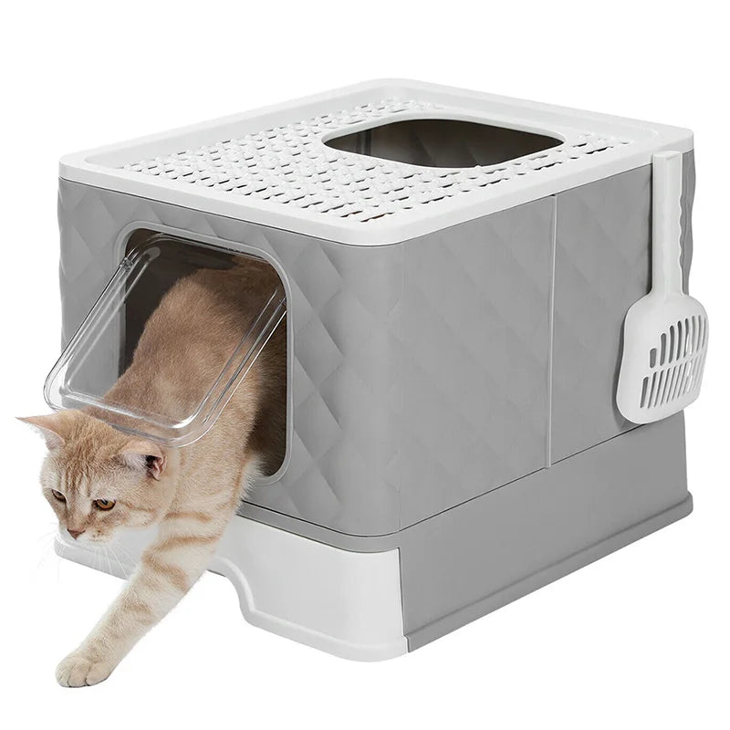 Katzenklo „CleanCube Flex“ – Mit Schublade, Streuschaufel & doppeltem Ausgang für mehr Freiheit