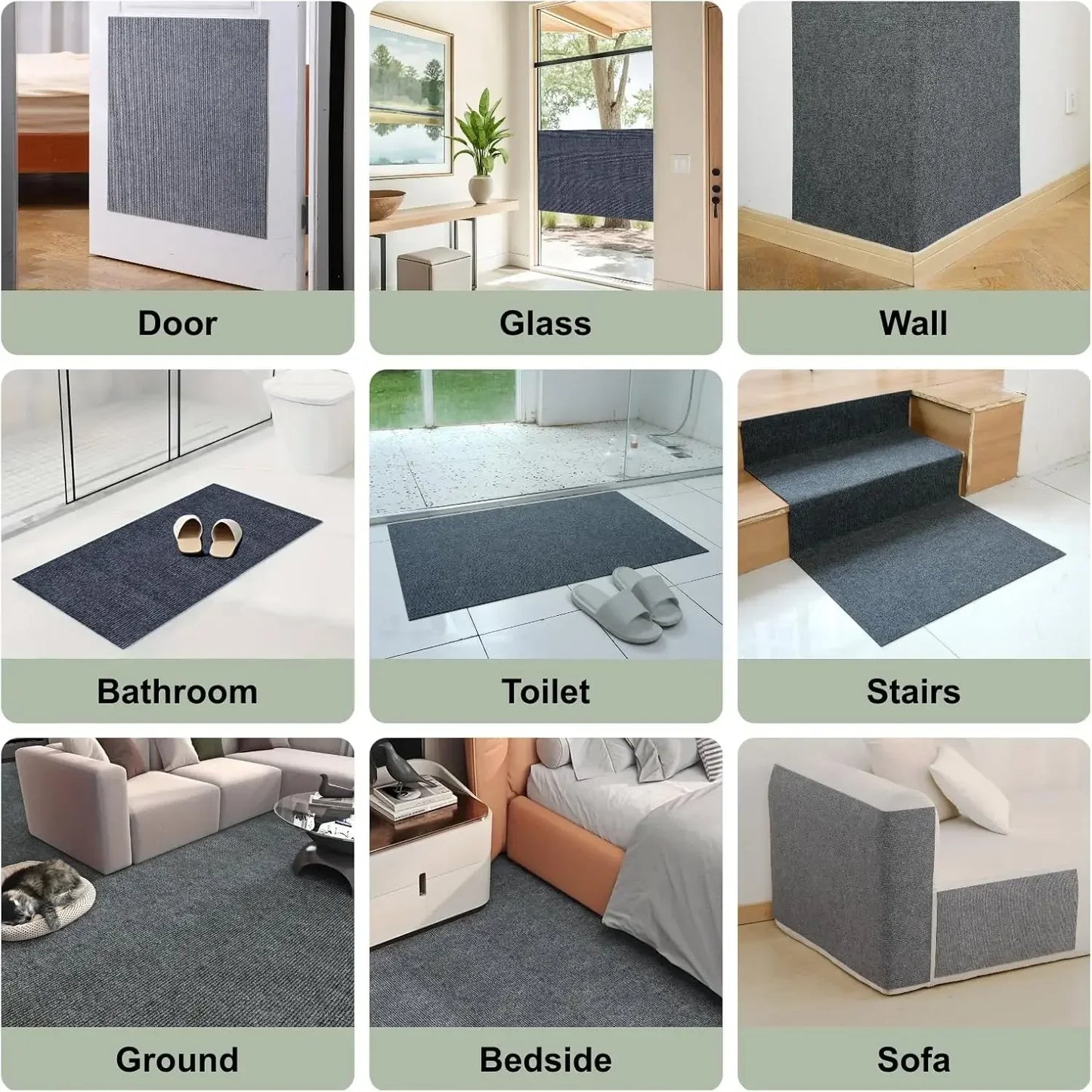 🛋️ Selbstklebende Kratzmatte für Katzen – Sofa- & Möbelschutz / Spielzeug, zuschneidbar & vielseitig