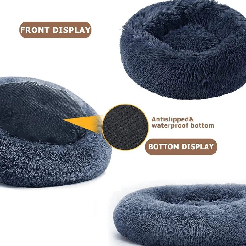 🐾 CozyNest™ Plüsch-Hundebett aus Cord – Waschbar, rutschfest ; super flauschig