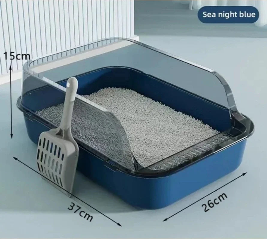 Katzenklo „PureBox“ – Halb- & Vollgeschlossene Katzenklos mit Spritzschutz, Sandrückführung & Frischluftdesign