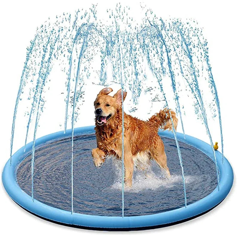 💦 „CoolSplash“ – Sprinkler-Spielzeugmatte für Hunde Die perfekte Sommererfrischung für deinen Vierbeiner