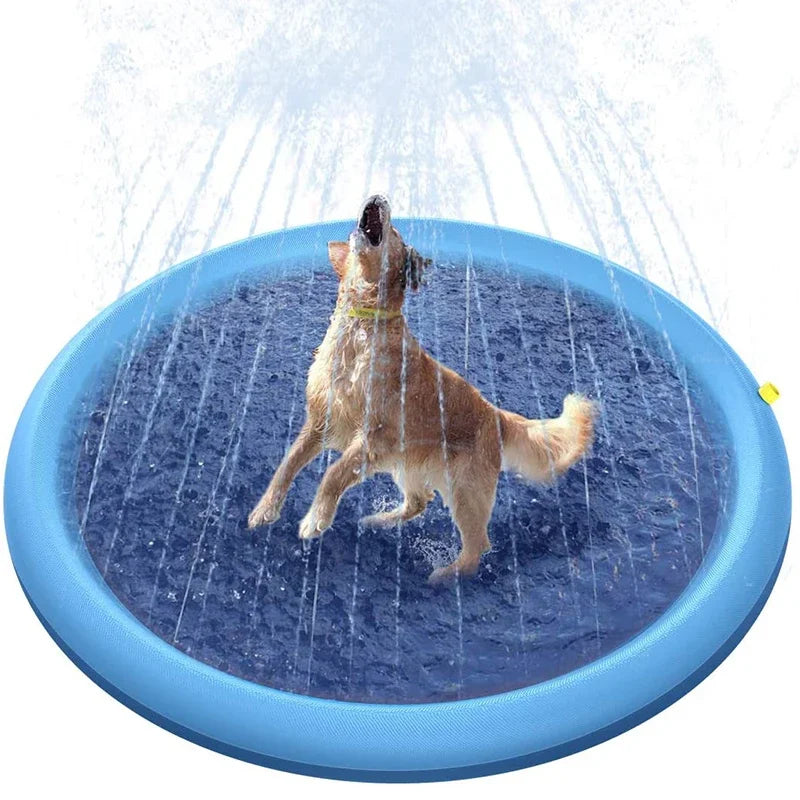 💦 „CoolSplash“ – Sprinkler-Spielzeugmatte für Hunde Die perfekte Sommererfrischung für deinen Vierbeiner