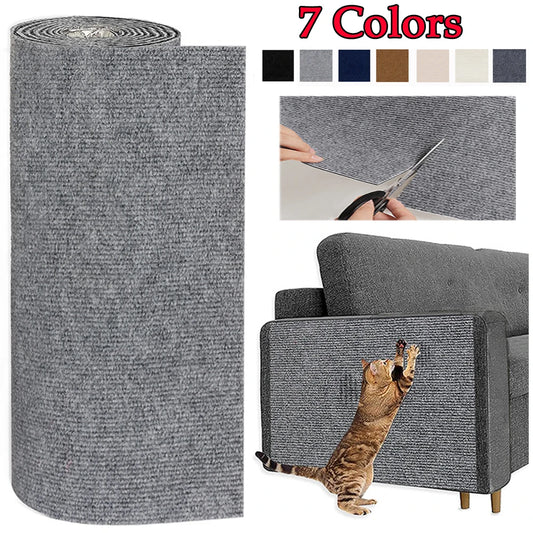 🛋️ Selbstklebende Kratzmatte für Katzen – Sofa- & Möbelschutz / Spielzeug, zuschneidbar & vielseitig