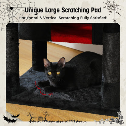 PAWZ Road „SkyLounge 184“ – XXL-Kratzbaum mit 8 Ebenen, Riesenhängematte/-bett, Sisalpfosten & Mega-Kuschelhöhle