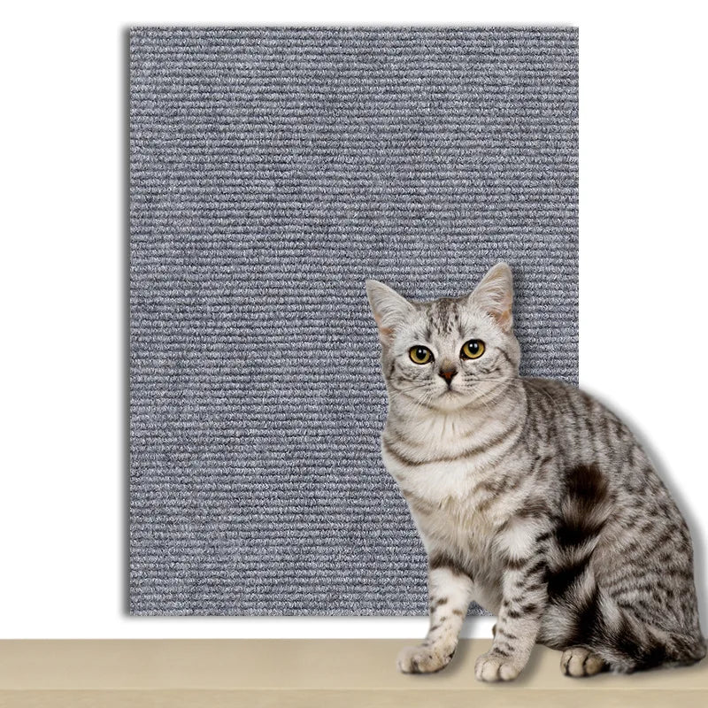 🛋️ Selbstklebende Kratzmatte für Katzen – Sofa- & Möbelschutz / Spielzeug, zuschneidbar & vielseitig
