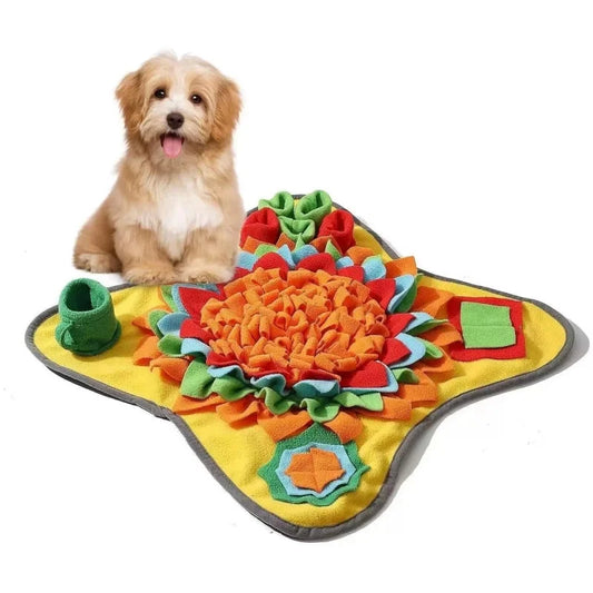 🐾 Interaktive Schnüffelmatte für Hundeerziehung – Mit Futterspiel & Quietschspielzeug