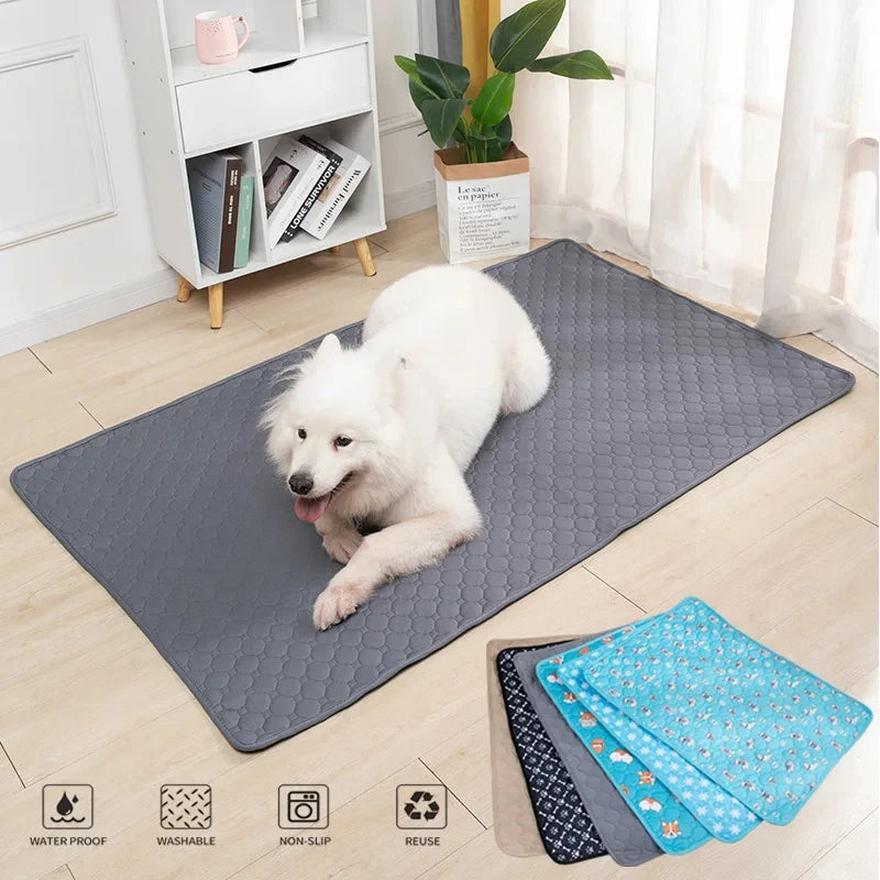 🟦 WashMate™ – Wiederverwendbare Hundeurinmatte mit Anti-Rutsch-Funktion
