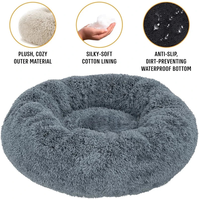 🐾 CozyNest™ Plüsch-Hundebett aus Cord – Waschbar, rutschfest ; super flauschig