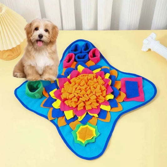 🐾 Interaktive Schnüffelmatte für Hundeerziehung – Mit Futterspiel & Quietschspielzeug