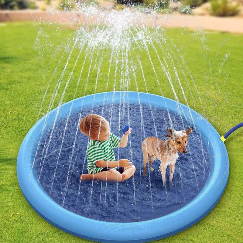 💦 „CoolSplash“ – Sprinkler-Spielzeugmatte für Hunde Die perfekte Sommererfrischung für deinen Vierbeiner