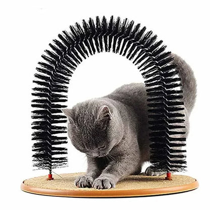 Katzen-Spielzeugtunnel mit Massage- & Fellpflegefunktion