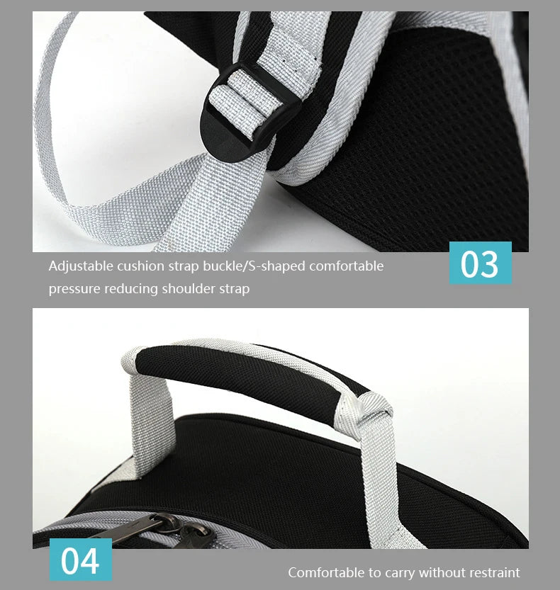 Katzenrucksack/-bett „SkyView“ – Belüfteter Transport-Rucksack für Spaziergänge mit Sichtblase & Seitentasche