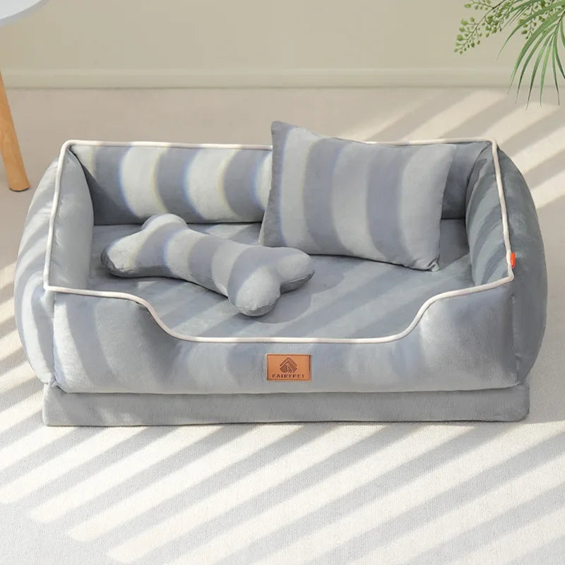 🐾CloudNest™ (Echtes) Velvet Hunde- und Katzenbett – Weich, warm & stilvoll