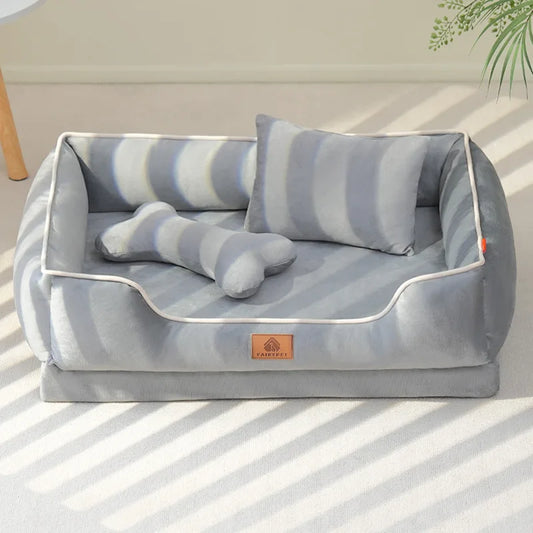 🐾CloudNest™ (Echtes) Velvet Hunde- und Katzenbett – Weich, warm & stilvoll