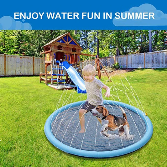 💦 „CoolSplash“ – Sprinkler-Spielzeugmatte für Hunde Die perfekte Sommererfrischung für deinen Vierbeiner
