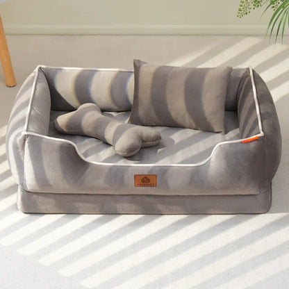 🐾CloudNest™ (Echtes) Velvet Hunde- und Katzenbett – Weich, warm & stilvoll