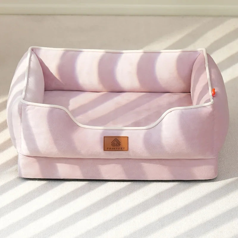🐾CloudNest™ (Echtes) Velvet Hunde- und Katzenbett – Weich, warm & stilvoll