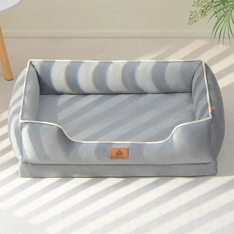 🐾CloudNest™ (Echtes) Velvet Hunde- und Katzenbett – Weich, warm & stilvoll