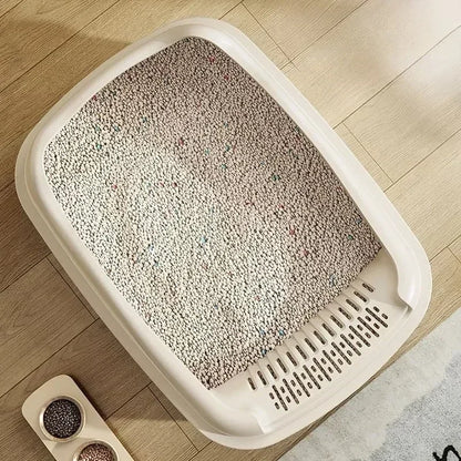 Katzenklo „AirClean Compact“ – Halboffenes Katzenklo mit hohen Seiten & Streuschutz