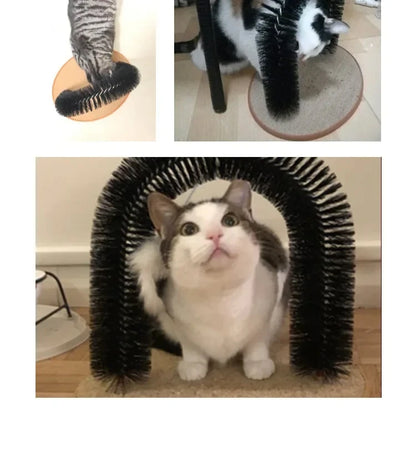 Katzen-Spielzeugtunnel mit Massage- & Fellpflegefunktion