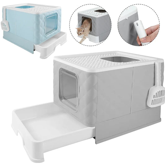 Katzenklo „CleanCube Flex“ – Mit Schublade, Streuschaufel & doppeltem Ausgang für mehr Freiheit