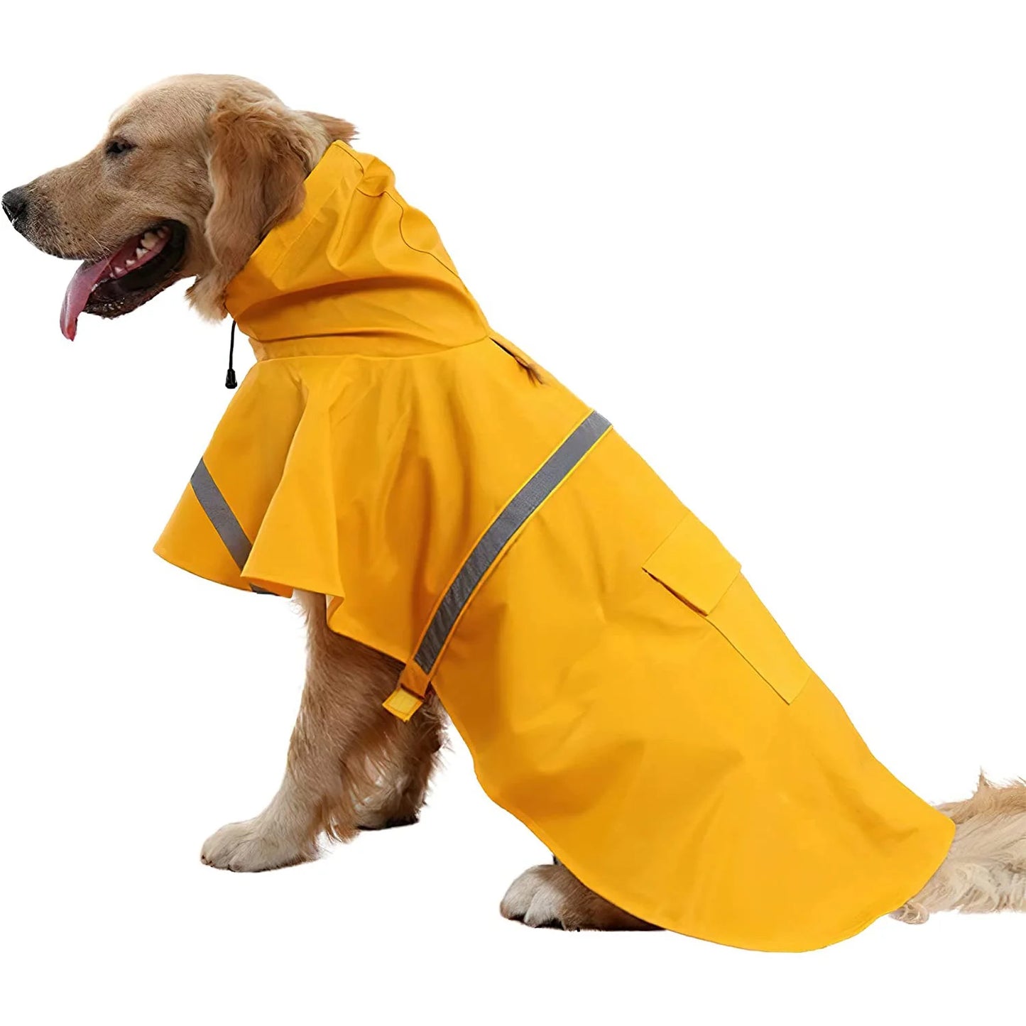 🌧️ Wasserdichter Hunderegenmantel mit Kapuze für nasse Spaziergänge – Stylisch, reflektierend & bequem (Größe S–XXXL)