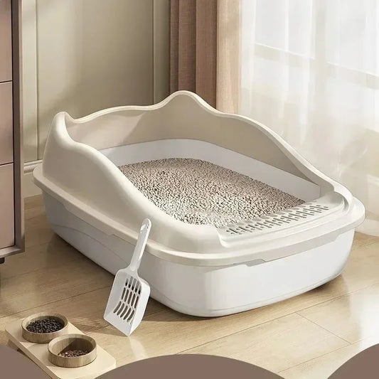 Katzenklo „AirClean Compact“ – Halboffenes Katzenklo mit hohen Seiten & Streuschutz