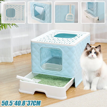Katzenklo „CleanCube Flex“ – Mit Schublade, Streuschaufel & doppeltem Ausgang für mehr Freiheit